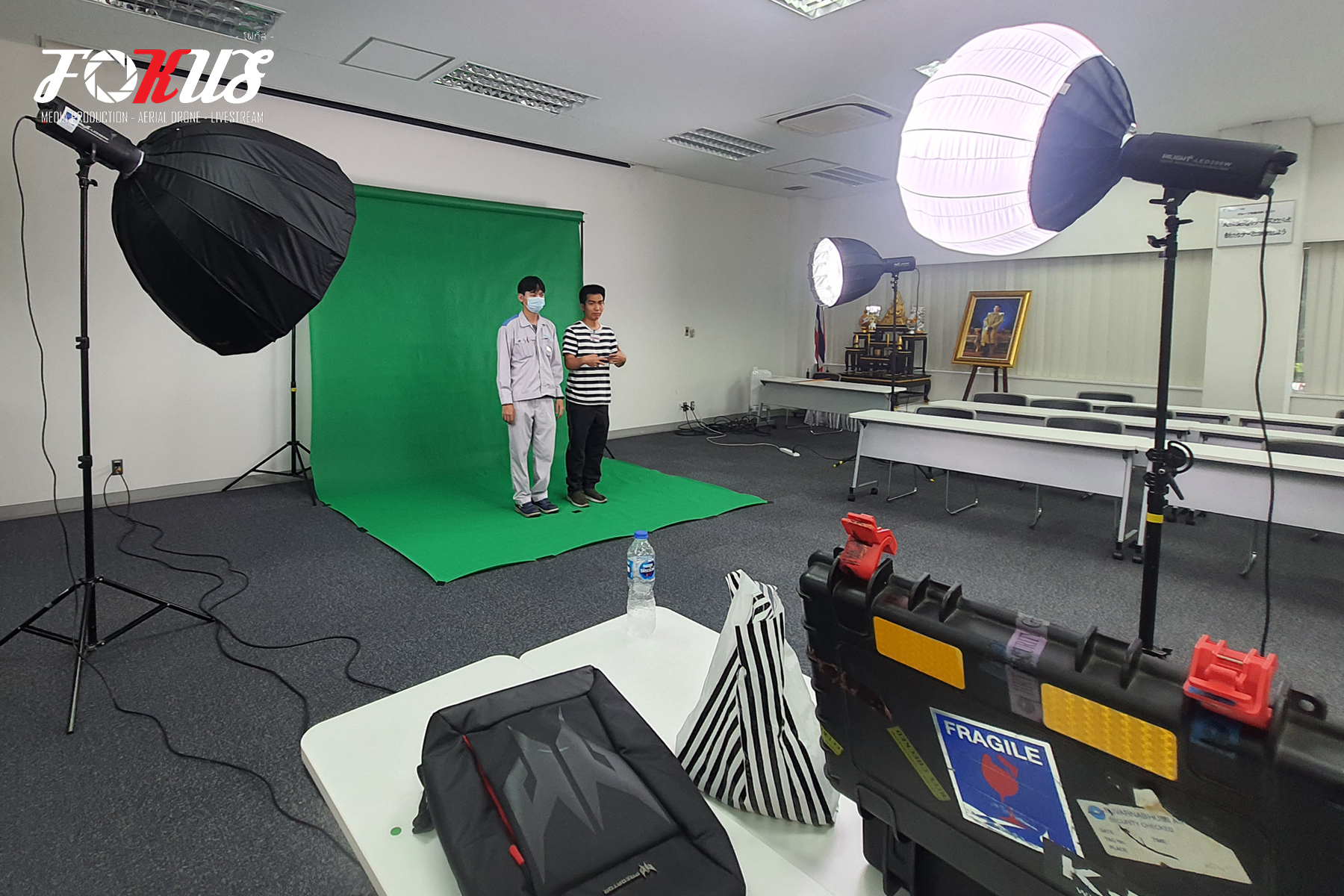 บริการผลิตสื่อ ถ่ายทอดสด ไลฟ์ Facebook Youtube ใช้ Green Screen